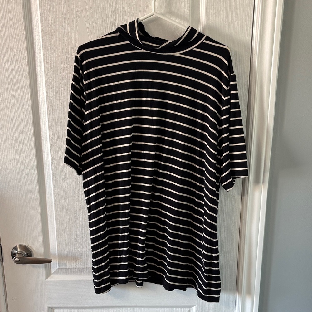 Black and White Striped women’s Shirt